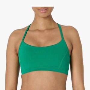 Amazon Essentials Green Strappy Sports Bra